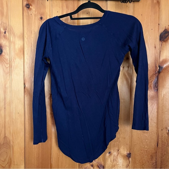 lululemon athletica Tops - Lululemon Athletica Deep Blue Long Sleeve Top